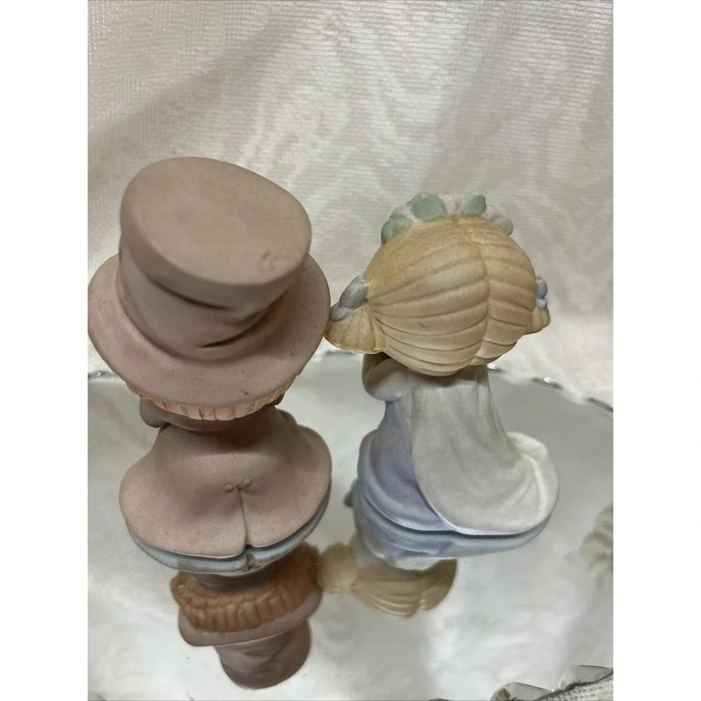 Bumpkins Bisque Porcelain‎ Bride & Groom Figurines Fabrizio George Cake Toppers
